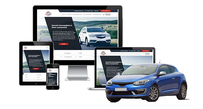 ankauf mobil Ankaufseite mobil – Autoankauf Alzey mit rotem PKW